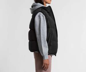 Gilet matelassé décontracté d'hiver pour homme, personnalisable avec votre propre design, en toile 100% coton, imperméable, avec fermeture éclair, anti-plis - Product Image 4