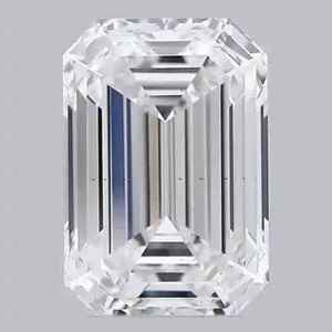 Diamante Suelto de Corte Esmeralda, Sintético, HPHT CVD, Cultivado en Laboratorio, con Certificado IGI, Color Blanco F, Perforado con Láser - Product Image 3