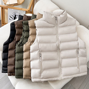 Gilet d'hiver matelassé léger en duvet, coupe ample, coupe-vent, sans manches, imprimé, pour l'extérieur – Vente en gros usine - Product Image 1