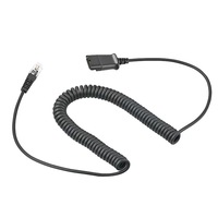 RJ9 zu QD Adapterkabel Schnelltrennkabel mit Lautstärkeregelung für Plantronics QD-Kopfhörer