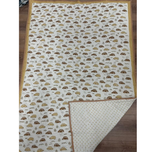 Premium Jaipur Hand Block Printed Cotton Baby Quilt <b>Set</b> Hypoallergenic Cotton Super Soft Machine Washable Eco-Friendly Travel - Product Image 1