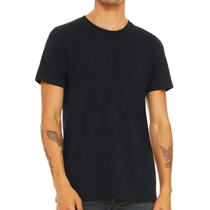 Usine en gros hommes 100% coton 5% Spandex T-Shirt personnalisé du Bangladesh col rond uni solide motif orienté vers l'exportation - Product Image 4