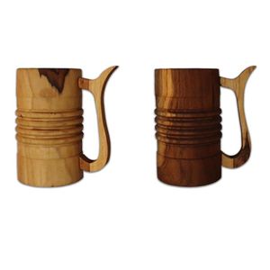Jarra de Cerveza de Madera Maciza Hecha a Mano de Primera Calidad, Jarra Vikinga Grande, Taza de Cerveza Rústica de Madera, Taza de Café, Taza para Beber de Madera Maciza, Regalo - Product Image 6