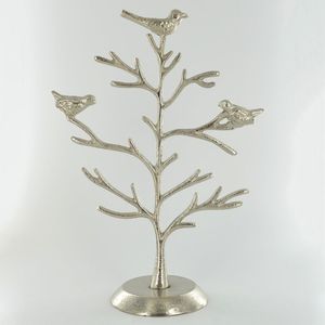 Sleek Metal Jewelry Organizer Rack Stand <b>Earring</b> <b>Holder</b> Necklace Storage Display for Modern Tabletop and Accessories Arrangement - Product Image 3
