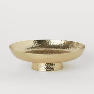 Elegante Juego de Tazones Decorativos Dorados Martillados para Fiestas, Adornos Modernos de Lujo para el Hogar, Ecológicos y Aptos para Lavavajillas - Product Image 1