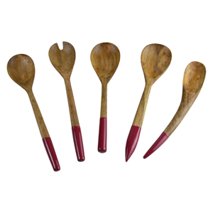 Industrial Wooden Spoon Set Best for Home Hotel and Restaurant Design Wood Soup Spoons Polished Finishing Design Cutlery Set - Product Image 3