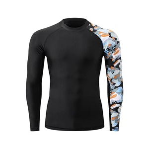 Custom <b>Mens</b> Rash Guard Long Sleeve <b>Compression</b> <b>Shirt</b> For Gym Training Running Fitness And Outdoor Sports Activities - Product Image 1