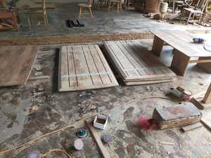 Table de restaurant minimaliste en teck massif, meubles en bois naturel séché pour restaurants, hôtels, villas, fabrication sur mesure OEM ODM - Product Image 6
