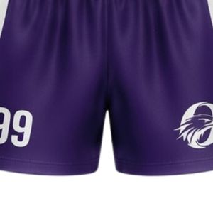 Conjunto de Uniforme de Balonmano Bicolor Morado y Blanco para Hombre, Jersey Deportivo de Poliéster, Pantalones Cortos, Ropa Deportiva para Equipo, Entrenamiento y Partido - Product Image 4