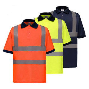 เสื้อยืดผู้ชายสีน้ำเงินสะท้อนแสง ระบายอากาศ แห้งเร็ว กันยับ ป้องกันอันตราย ตรวจจับเข็มได้ มองเห็นได้ชัดเจน เสื้อผ้าทำงาน ผ้าฝ้าย - Product Image 3