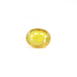 Loose 5.4 Carat Oval Cut Yellow Sapphire Gemstone for Fine Jewelry - Product Image 1