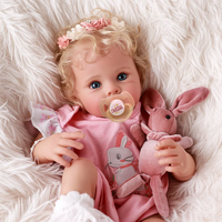 Poupées Reborn Babeside de 17 pouces, souriantes, réalistes, pour bébés filles, poupées de mode, jouets en peluche, jouets DIY, expédition rapide 3-7 jours