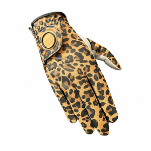 Guantes de Golf de Cuero Impermeables de Color Rojo, Fáciles de Agarrar, para Hombre y Mujer, Mano Izquierda/Derecha, Suaves y Transpirables, con Cierre de Gancho y Bucle, Venta al Por Mayor - Product Image 1