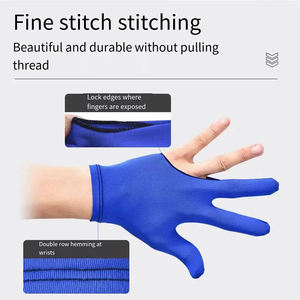 Popular Sale Cheap Price Breathable Elastic Comfortable Left Right Hand 3 Fingers Snooker Billiard <b>Pool</b> Table Cue <b>Gloves</b> - Product Image 6