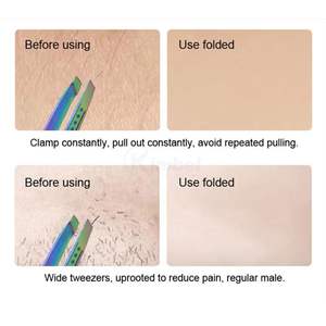 Pince à épiler multi-finitions pour sourcils avec peigne, en acier inoxydable, outils de toilettage professionnels, logo personnalisé - Product Image 4