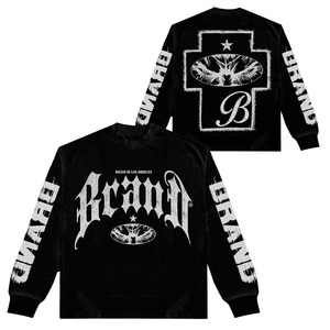 Vintage <b>Washed</b> Cropped Men's 100% Cotton Terry Fabric 280g Heavyweight Anti-Pilling Eco-Friendly Silk <b>Screen</b> Printed Sweatshirt - Product Image 1