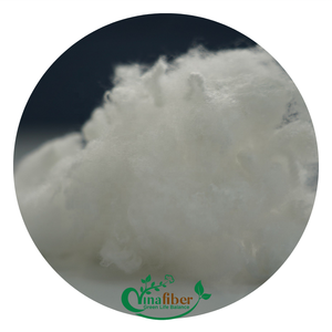 Vinafiber 3D SD Blanc Solide Fibres Sèches Premium Recyclable Ignifuge Polyester Fibre Agrafe Aiguille Poinçon Tissu Non Tissé - Product Image 3