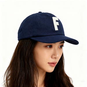 Casquette Hip-Hop Rétro en Laine Non Structurée à 5 Panneaux, Visière Plate, Broderie Feutre Crâne, Couleur Unie, Ajustable, Unisexe, Performance - Product Image 2