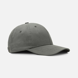 Gray 6-Panel Baseball Cap Unisex Cotton Twill Casual Hat Adjustable Solid Color Four Seasons Wear - Product Image 4