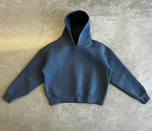 Vente en gros de sweats à capuche vintage rétro de haute qualité, épais, unis, 450 GSM, 100% coton, vierges - Product Image 2