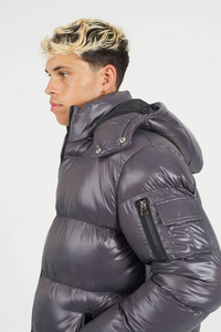 Chaqueta de Invierno Personalizada para Hombre, Estilo Urbano, Resistente al Viento, Transpirable, de Lona, con Logotipo Frontal - Product Image 3