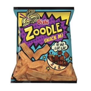 Oishi Zoodle Beef Rattles Flavor <b>Snack</b> 32g Wholesale Vietnam Crispy <b>Snack</b> - Product Image 1