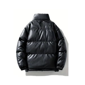 Hot Selling Men's High Quality Winter Bubble Puffer Down Jacket Regular Lightweight Leather with Fur Decoration Outdoor Warmth - Product Image 5