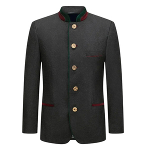Veste traditionnelle bavaroise pour homme, Janker, en laine Loden, col montant, respirante, pour l'hiver, usage extérieur, haute qualité, style urbain - Product Image 1