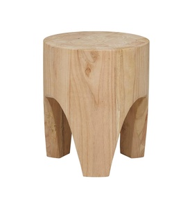 Mesas auxiliares y taburetes de madera de acacia rústica antigua de alta calidad superventas diseño moderno para sala de estar o escuela - Product Image 3