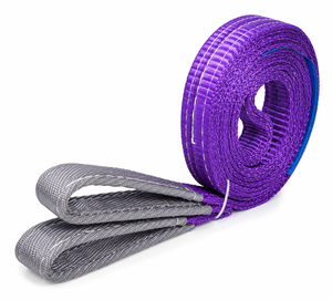 Eslinga Plana de Alta Resistencia Provina de 1 Tonelada para Elevación con Grúa, Poliéster de Alta Tenacidad con Ojales Reforzados con Acero, Uso Industrial - Product Image 6
