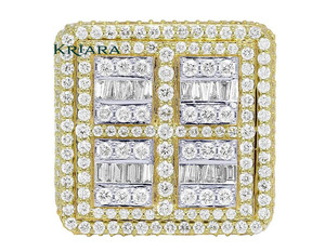 Bague en argent 925 pour homme avec diamants taille baguette cultivés en laboratoire, bijoux de mariage de luxe - Product Image 2