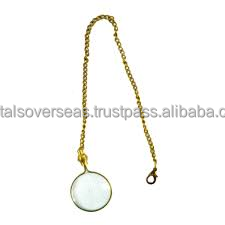 Mini magnifying glass keychain gold finish metal magnifier <b>key</b> <b>holder</b> portable reading magnifier keyring for daily use - Product Image 4