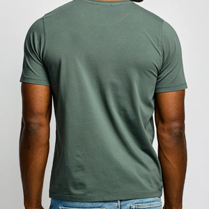 เสื้อยืดผู้ชายคุณภาพสูง สีพื้น ผ้าฝ้าย ทรงปกติ แขนสั้น ระบายอากาศ แห้งเร็ว สไตล์ไฮสตรีท น้ำหนัก 300 กรัม รับสั่งทำ - Product Image 3