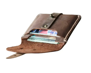 Travel Leather Card <b>Holder</b> Pouch - Product Image 1