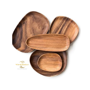 Bon Choix : Plateau Rectangulaire Jetable en Bois Style Japandi Écologique pour Cadeaux, Usage Domestique, Thé, Fruits, Légumes, Desserts - Product Image 2