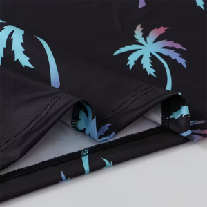 Polo de golf pour adulte, imprimé palmiers, qualité supérieure, manches courtes, tissu confortable, séchage rapide. - Product Image 5