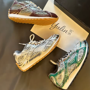 Zapatillas Deportivas Casuales de Malla con Cordones Yulin, Unisex, Estilo Moderno, para Correr, con Suela de PU, Estilo Court - Product Image 1