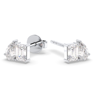 REYES Classic 925 Sterling Silver 0.82 Carat Moissanite Screw Back <b>Stud</b> <b>Earrings</b> For Women Elegant Birthday Gift <b>Fine</b> Jewelry - Product Image 2
