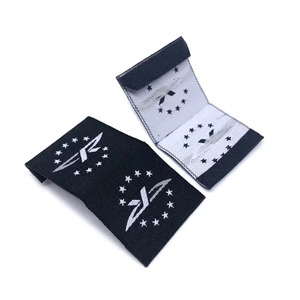 Étiquettes de vêtements personnalisées de haute qualité avec logo de marque privée, étiquettes imprimées pour vêtements, étiquettes tissées en satin, étiquettes tissées en nylon - Product Image 1