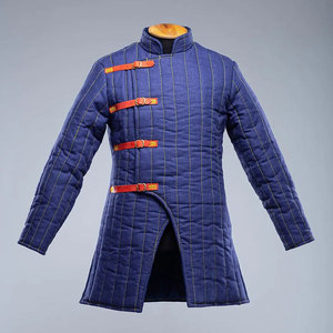 Manteau rembourré bleu, Gambeson, vêtements médiévaux pour hommes, tenues médiévales, veste historique, vente en gros sur mesure - Product Image 1