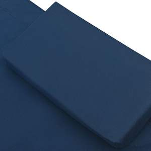 Lettino da Giardino Doppio in Acciaio Resistente con Tessuto Oxford Blu - Product Image 5