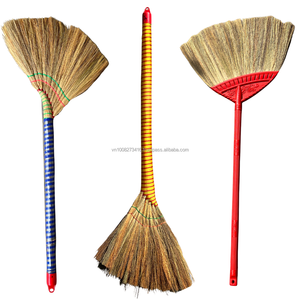 Balai à main artisanal KMI en herbe avec poils en nylon/fibre de coco et pelle à poussière – Nettoyage ménager écologique du Vietnam - Product Image 4