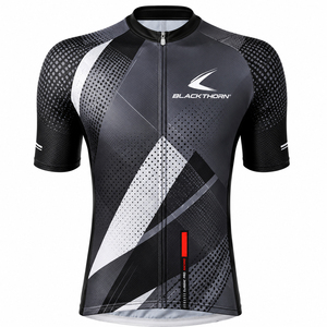 Maillot de cyclisme personnalisé pour homme à manches courtes - Extensible dans quatre directions, respirant, séchage rapide, coupe-vent, OEM/ODM, positions de logo personnalisées pour équipe - Product Image 1