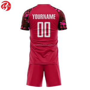 เสื้อฟุตบอลคอกลมคุณภาพสูง ดีไซน์ใหม่ แห้งเร็ว กันน้ำ ระบายอากาศได้ดี น้ำหนักเบา ผลิตจากโพลีเอสเตอร์ สำหรับผู้ใหญ่ สีสันปรับแต่งได้ - Product Image 2