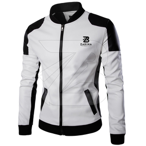 Blouson en cuir pour homme, grande taille, logo personnalisé imprimé, coupe ajustée, ignifuge, séchage rapide, respirant, mode hiver, vente en gros - Product Image 1