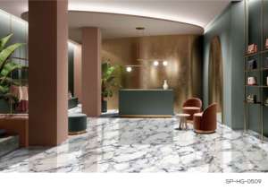 Carreaux de porcelaine modernes avec surface dorée haute brillance 60x120cm 600x1200mm 24x48 pour murs et sols intérieurs élégants - Product Image 2