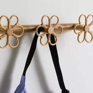 Handmade Eco-friendly Rattan Wall <b>Hooks</b> <b>for</b> <b>Hanging</b> Boho Wall Mount Coat & Towel Rack Wholesale Price from Vietnam - Product Image 3