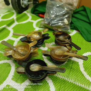 ชามสลัดควายฮอร์นทำด้วยมือดีไซน์ใหม่ชามสลัด - Product Image 1