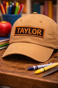 Taylor Embroidered Name <b>Patch</b> for Backpacks Canvas <b>Sew</b>-<b>On</b> Custom Label Personalized Kids School Bag Decoration - Product Image 2