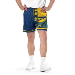 Pantalones Cortos Deportivos para Hombre, Cintura Alta, Cierre con Cordón, Logotipo Personalizado, Números y Nombres, Impresión Digital, Resistentes al Viento, Estilo Urbano - Product Image 4